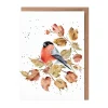Wrendale Designs 'Bold and Beautiful' Bullfinch Greetings Card