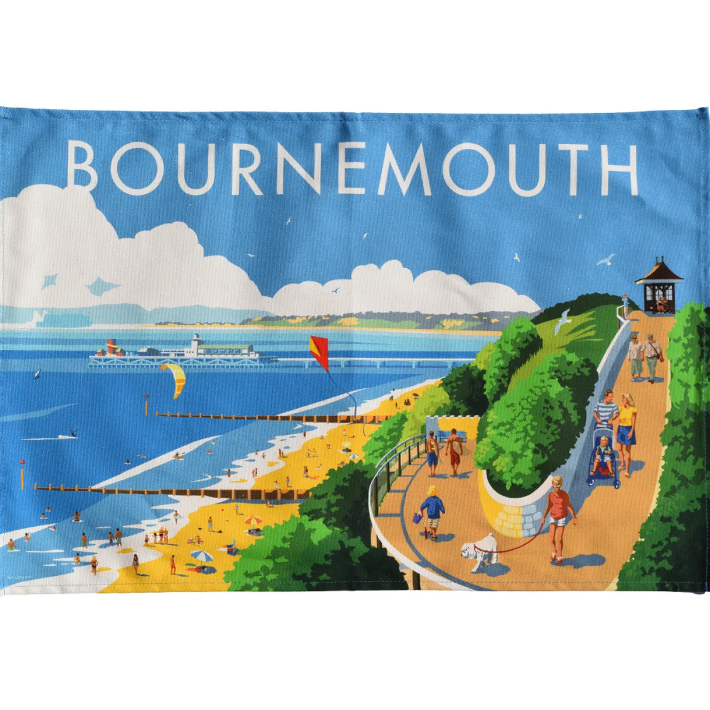 Town Towels Bournemouth Tea Towel