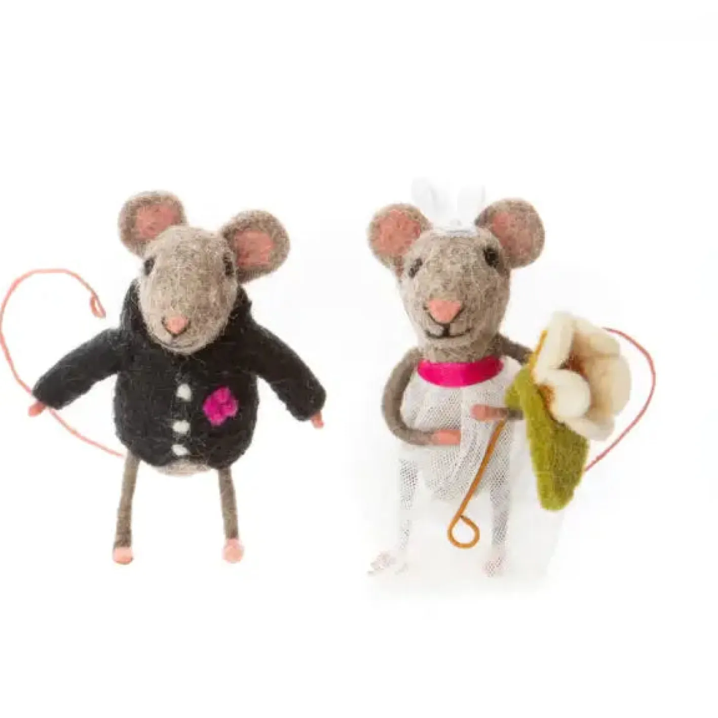 Sew Heart Felt Bride and Groom Wedding Felt Mice