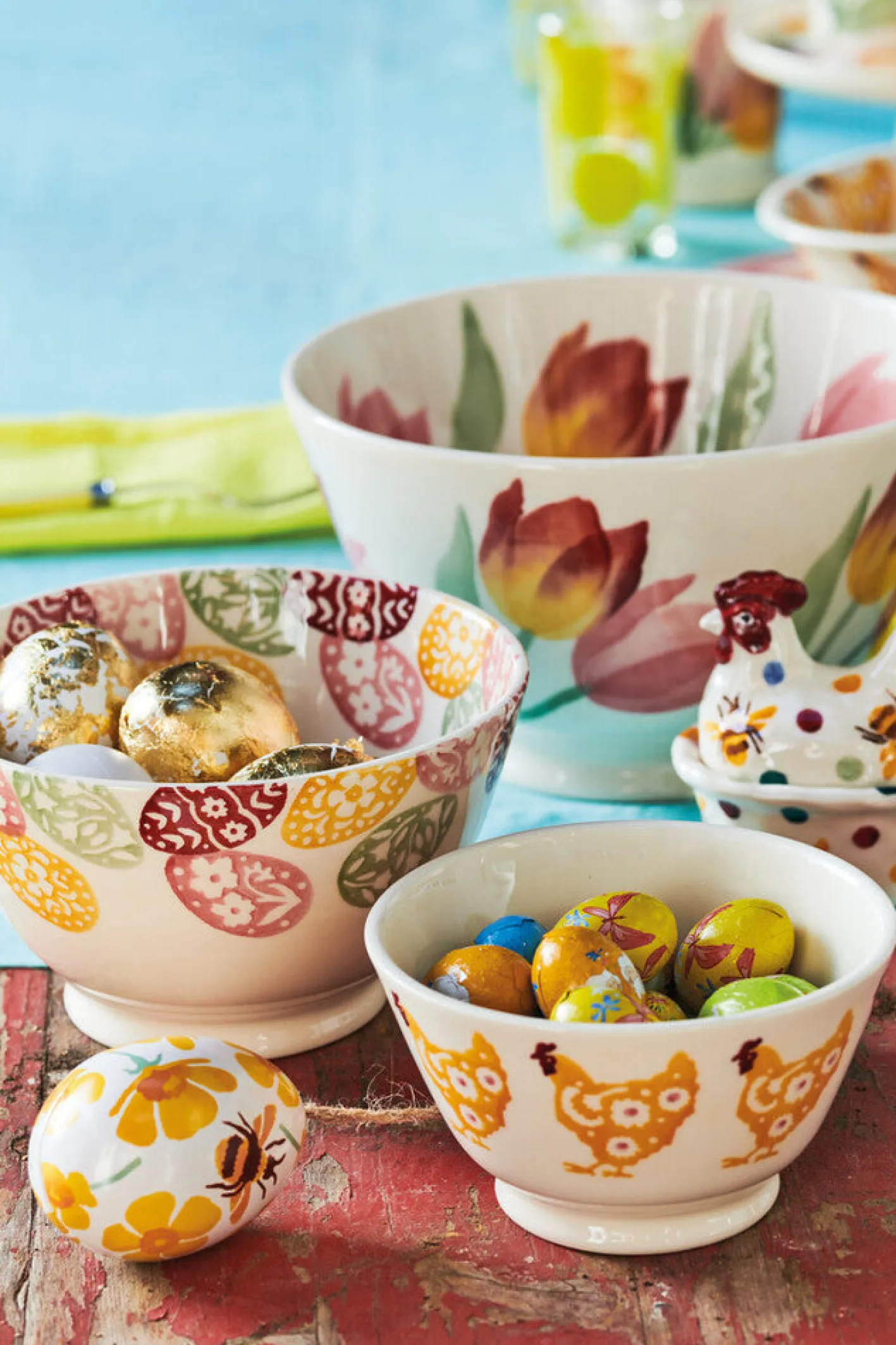 Emma Bridgewater Bright Easter Eggs Medium Old Bowl