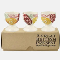 Emma Bridgewater Bright Easter Eggs Set of 3 Egg Cups Boxed