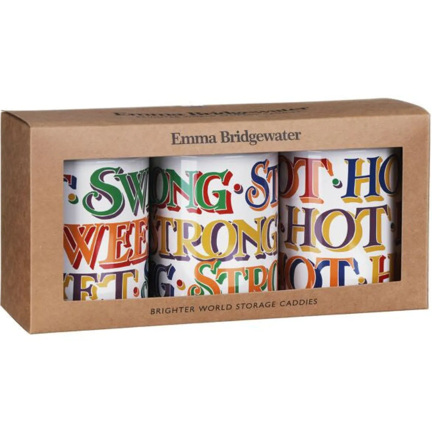 Emma Bridgewater Brighter World Set of 3 Round Caddies