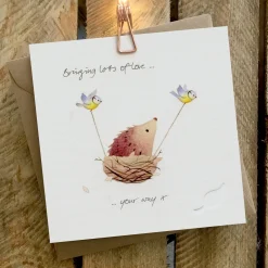 Ginger Betty Bringing Lots of Love Your Way Card
