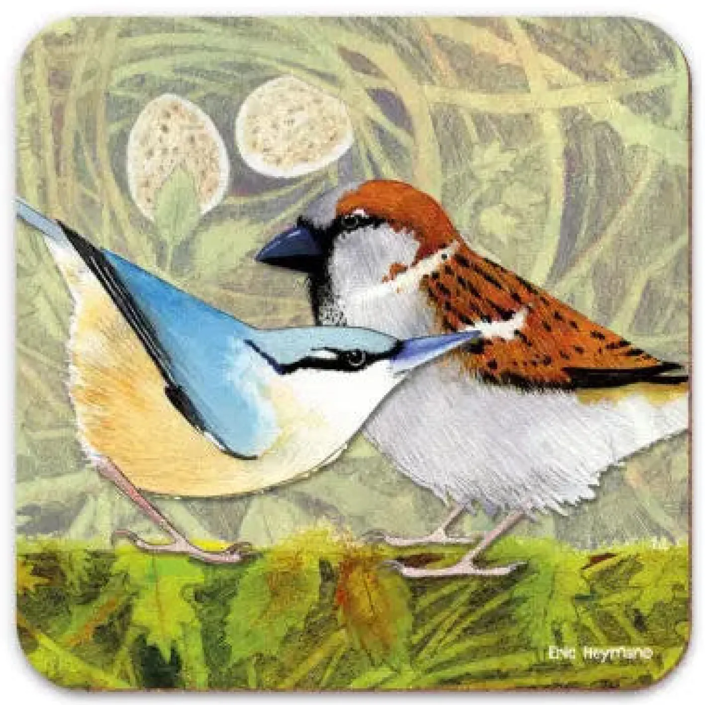 Emma Ball British Birds 2 Coaster