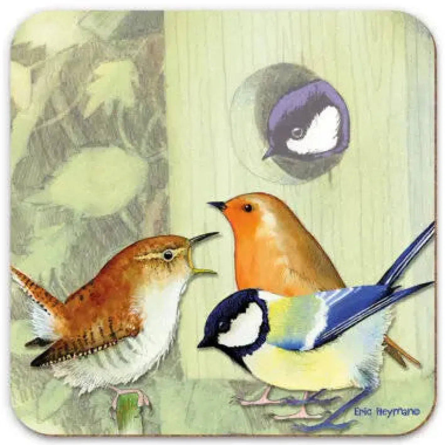 Emma Ball British Birds 1 Coaster