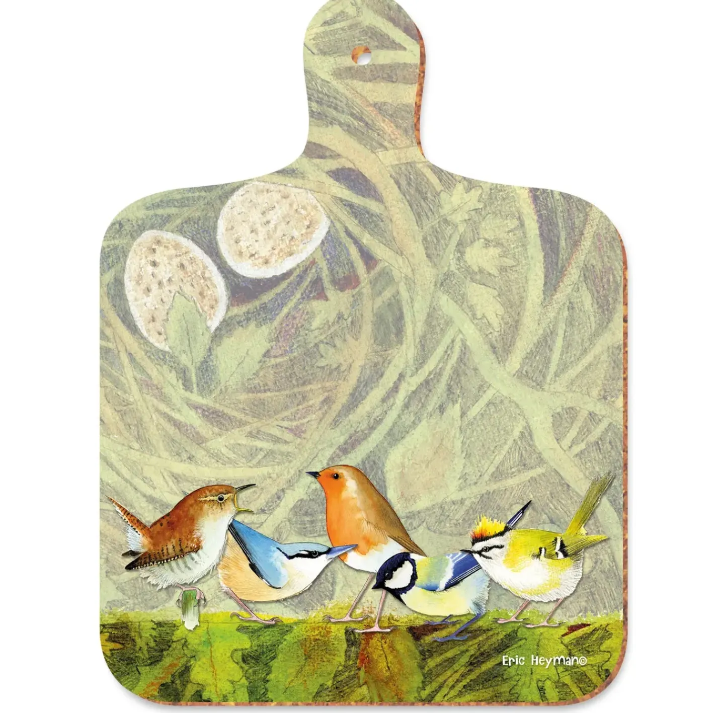 Emma Ball British Birds Mini Chopping Board