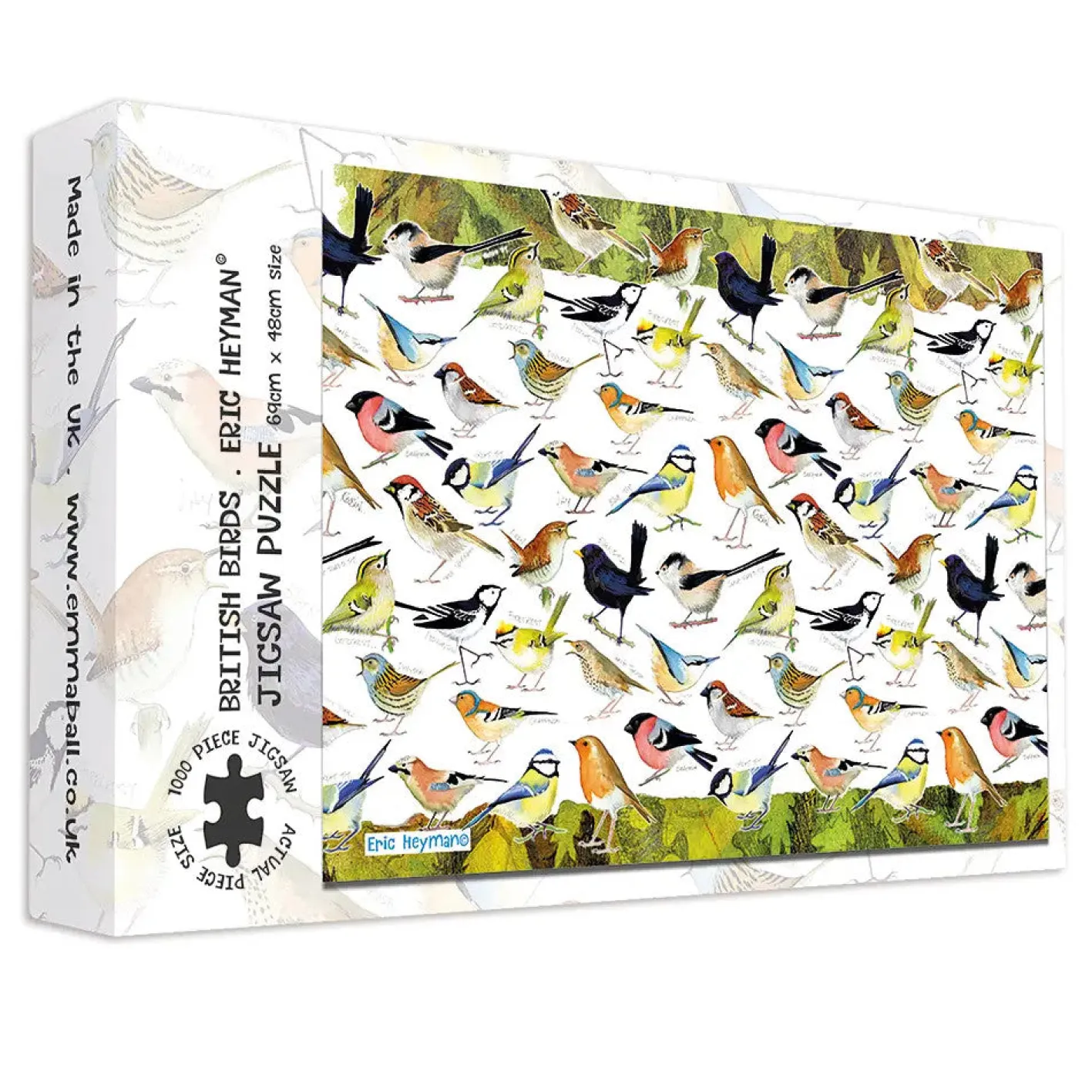 Emma Ball British Birds 1000 Piece Jigsaw Puzzle