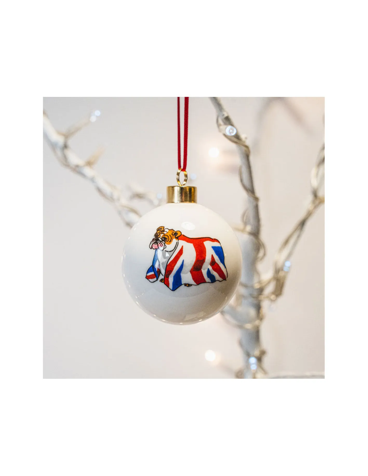 Alison Gardiner British Bulldog Bauble Boxed