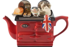 Ceramic Inspirations British Roast Dinner Large Aga Teapot - Red