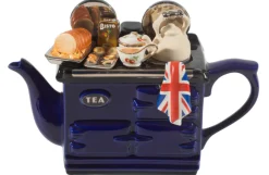 Ceramic Inspirations British Roast Dinner Large Aga Teapot - Blue