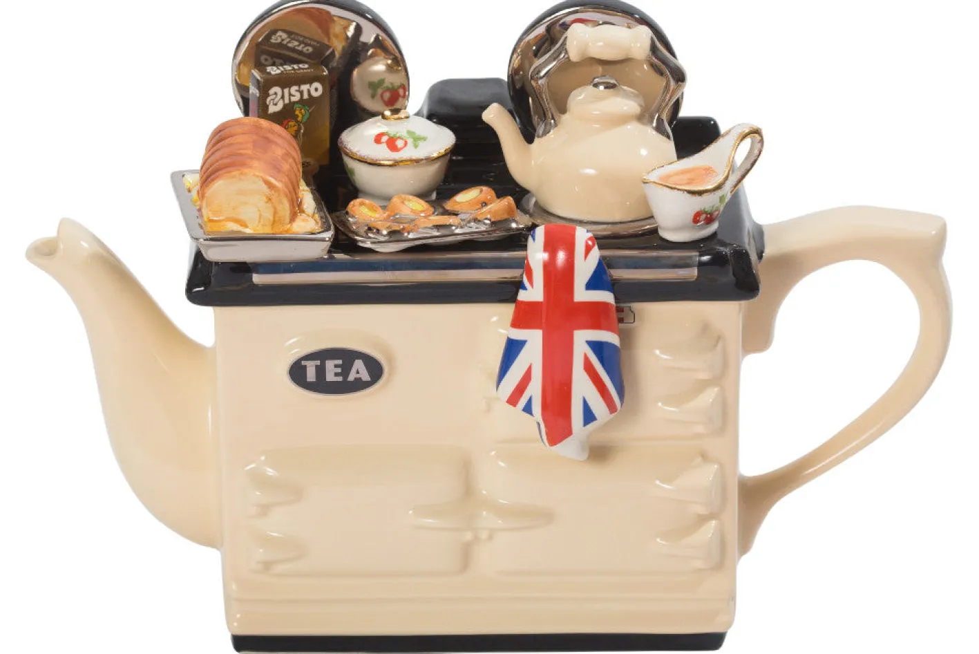 Ceramic Inspirations British Roast Dinner Large Aga Teapot - Cream