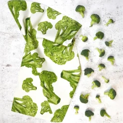 Corinne Alexander Broccoli Tea Towel by