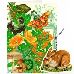 Madame Treacle Brown Rabbit Hanging Fandangle Card