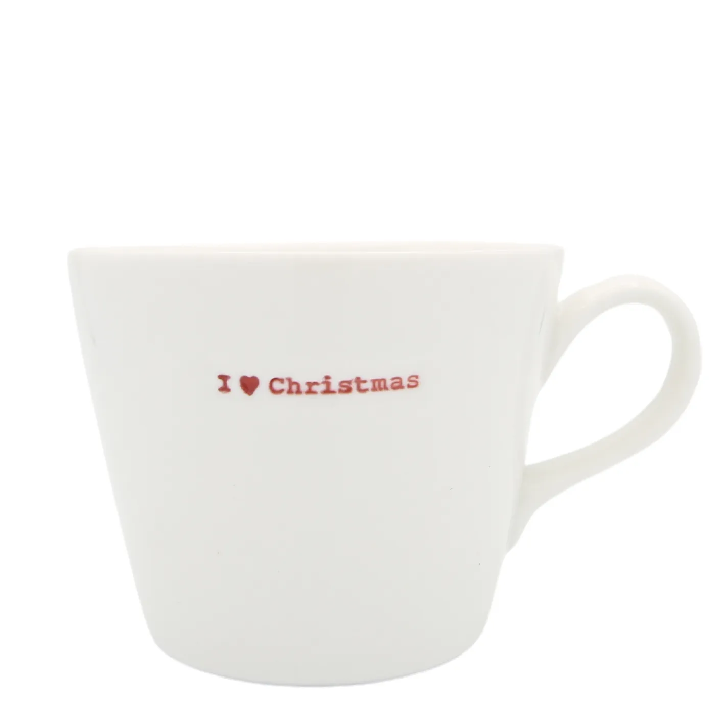 Keith Brymer Jones Bucket Mug - I *heart* Christmas