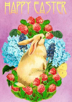 Madame Treacle Bunny & Bluebells Easter Card