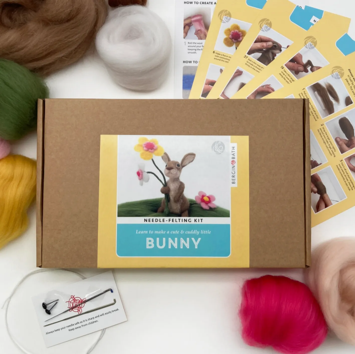 Bergin & Bath Bunny Needle Felting Kit