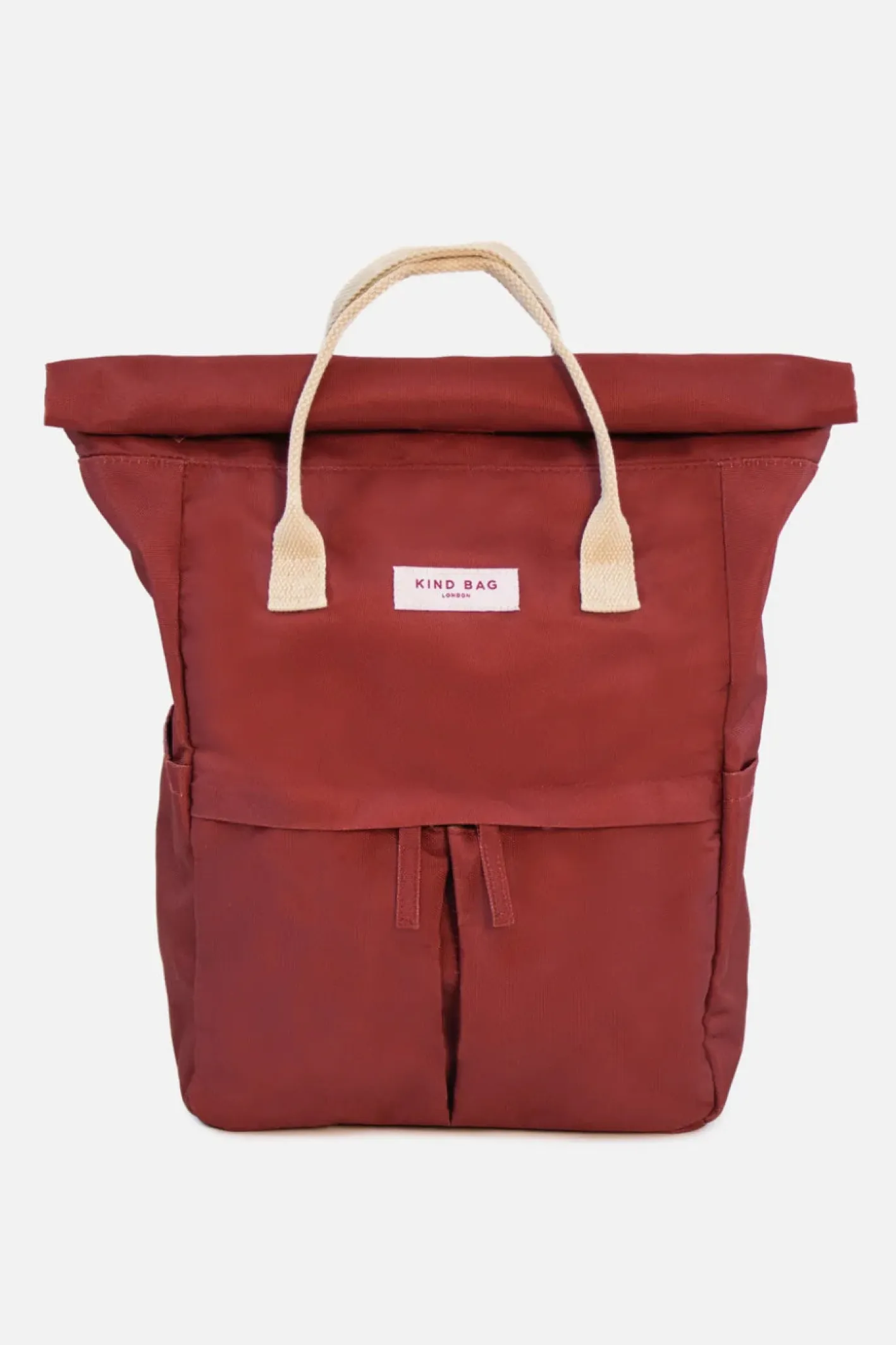 Kind Bag London Burgundy Hackney Medium Backpack