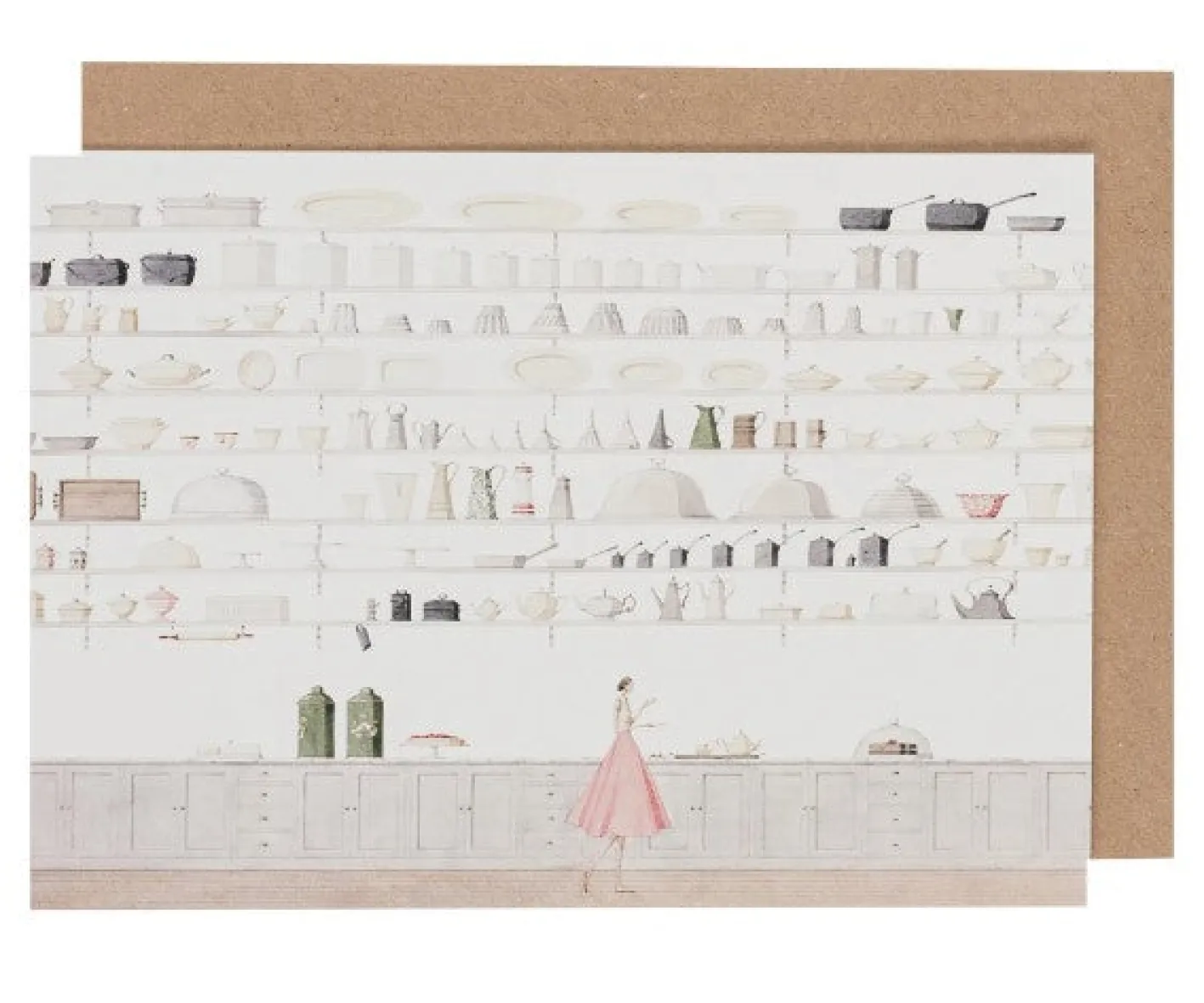 Laura Stoddart Butler's Pantry Greeting Card