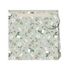 Toasted Crumpet Butterflies and Botanicals Sage Small Gift Bag