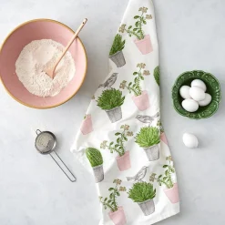 Thornback & Peel Cactus & Bird Tea Towel