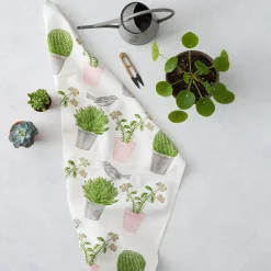 Thornback & Peel Cactus & Bird Tea Towel