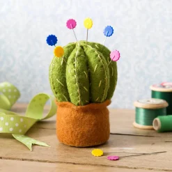 Corinne Lapierre Cactus Pincushion Wool Mix Felt Craft Kit