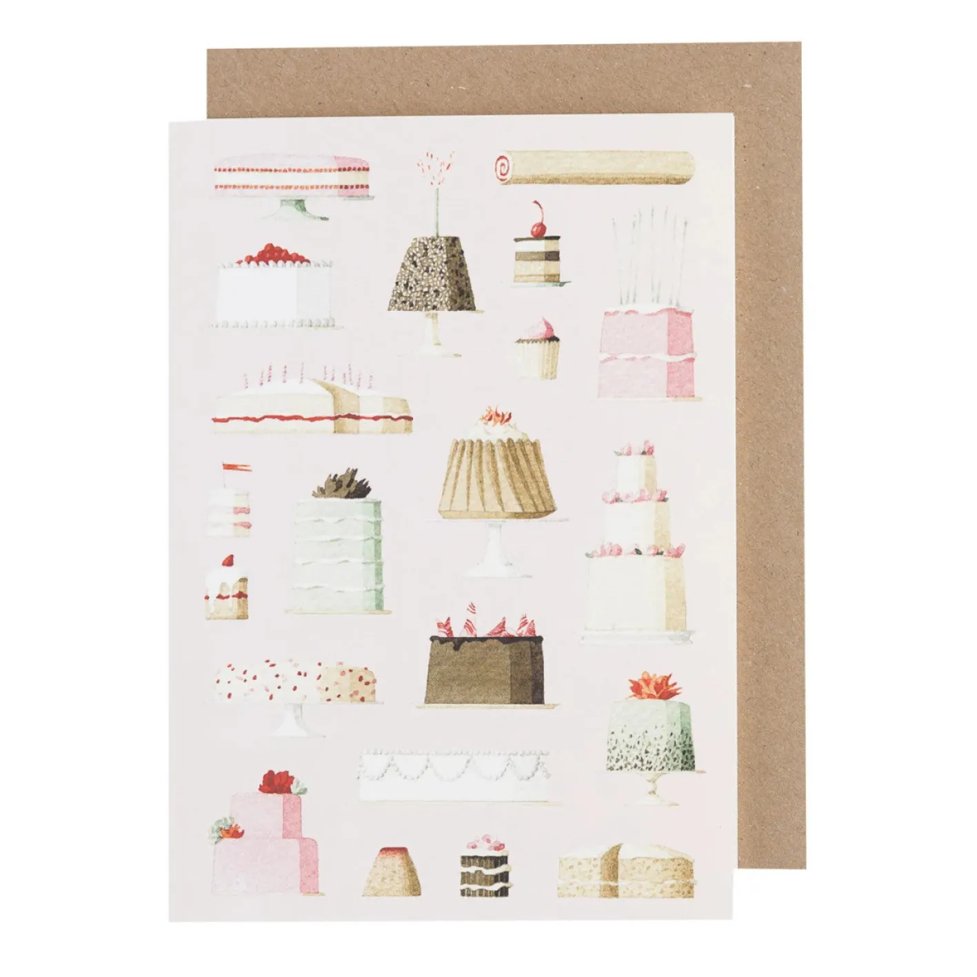 Laura Stoddart Cakes Blank Greetings Card