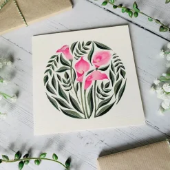 Becky Amelia Calla Lilies Greeting Card