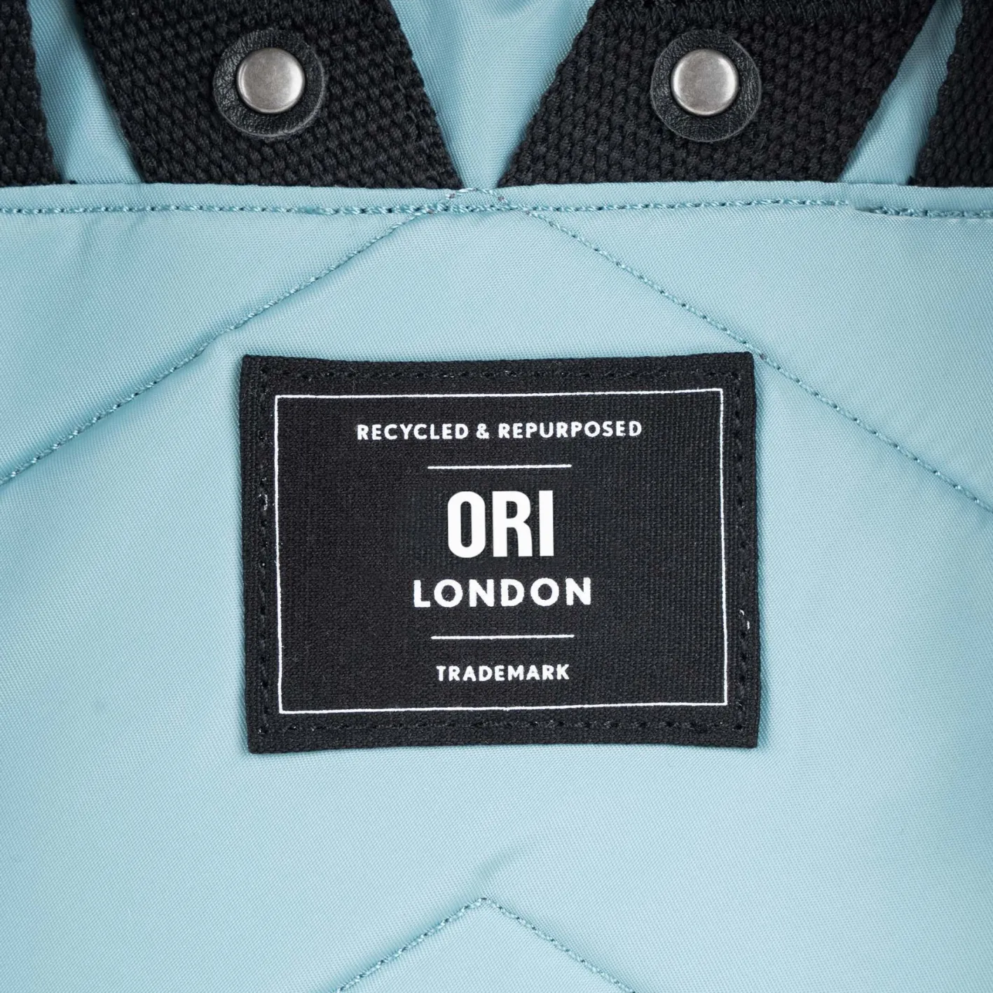 Ori London Canfield B Black Label Spearmint Recycled Nylon Backpack - Medium
