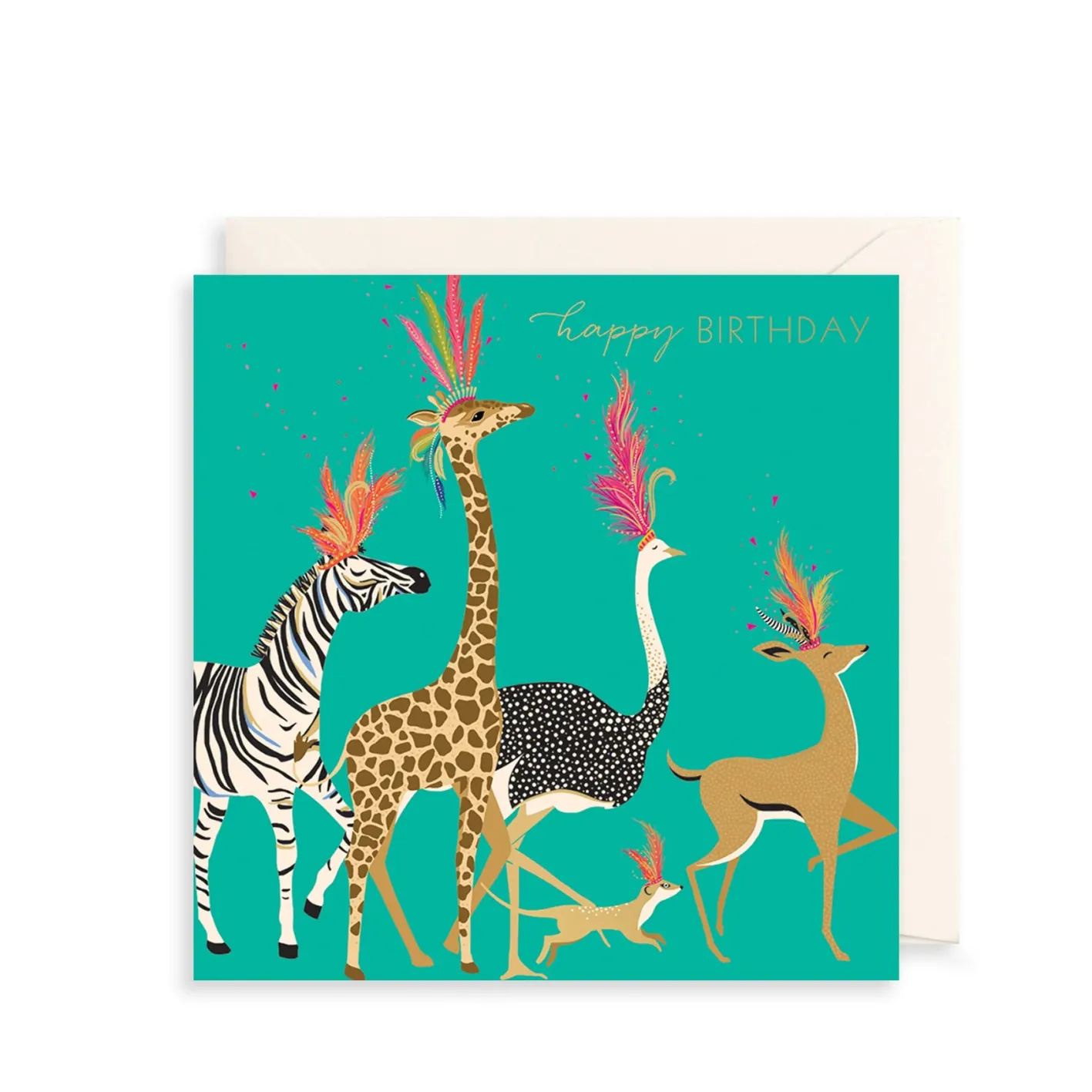 The Art File Carnival Animals Greeting Card