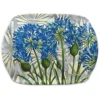 Emma Ball Caroline Cleave Bright and Colorful Agapanthus Melamine Medium Tray