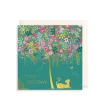 The Art File Cat & Tree Greeting Card by Sara Miller