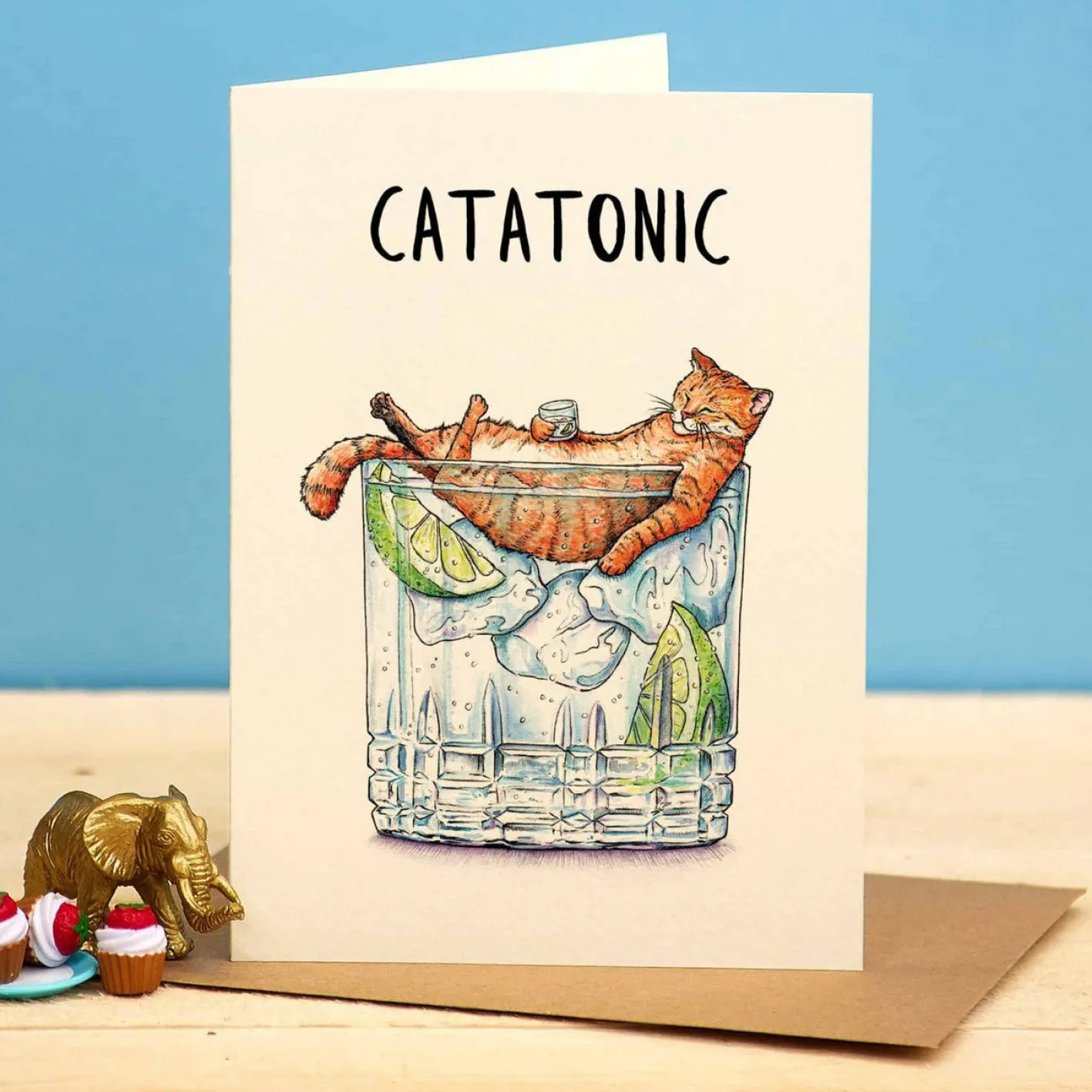 Bewilderbeest Catatonic Greetings Card