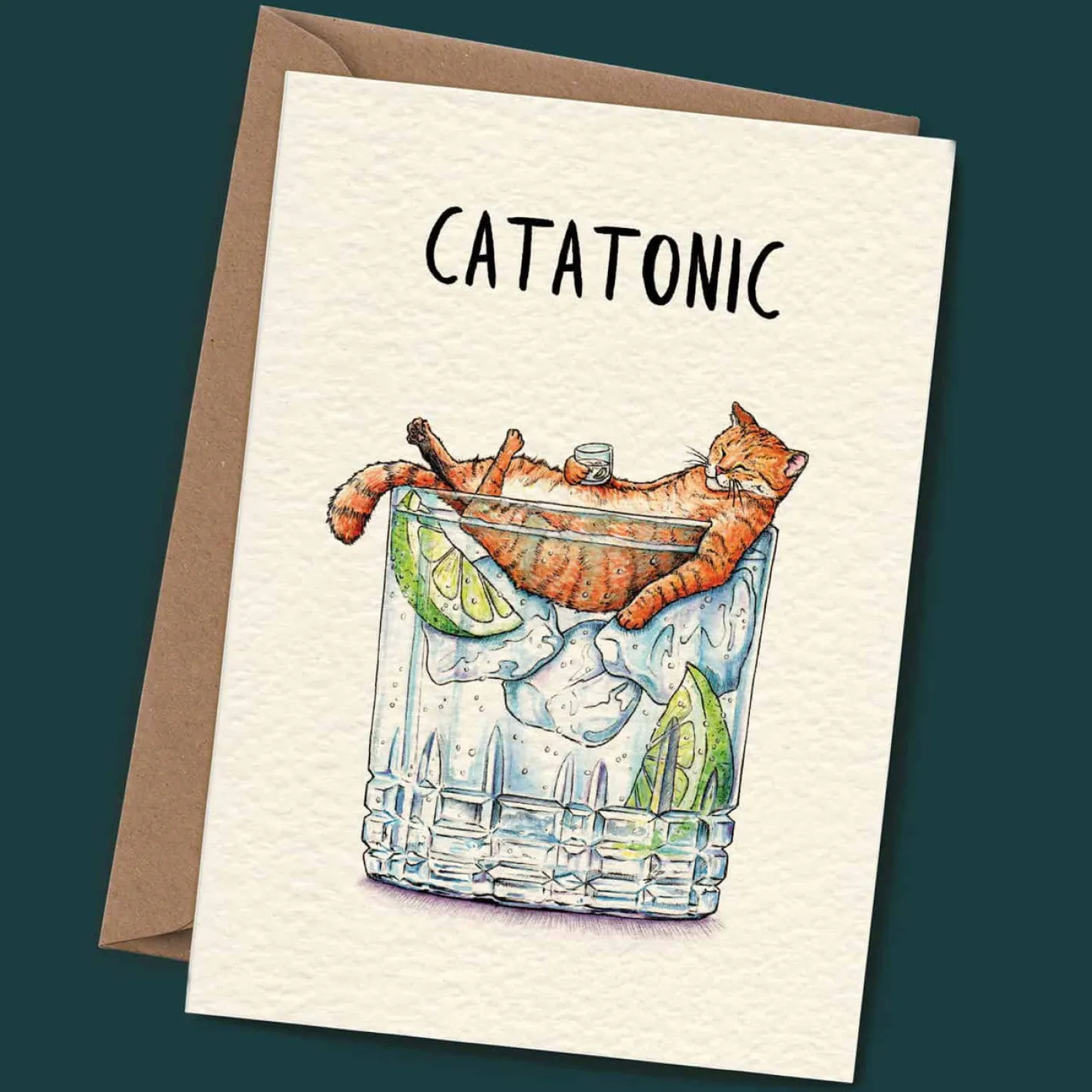Bewilderbeest Catatonic Greetings Card