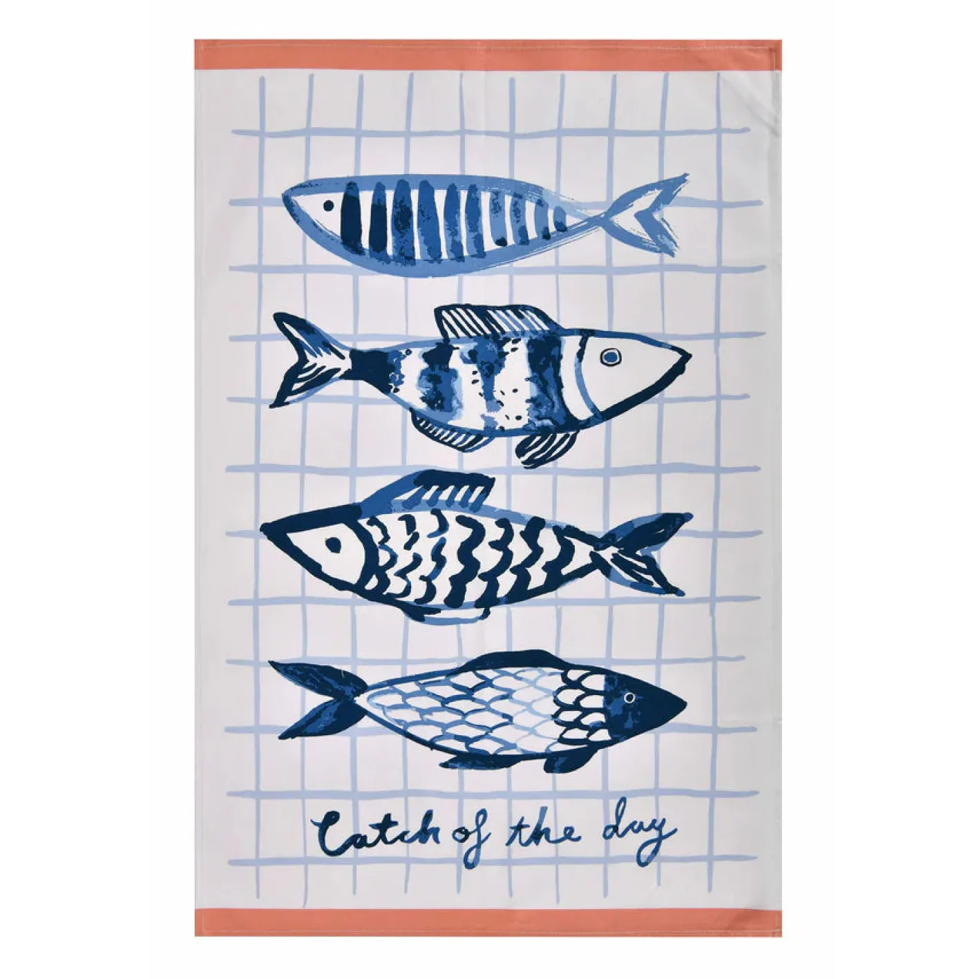 Ulster Weavers Catch of the Day 4 Fish Cotton Tea Towel