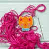 Hawthorn Handmade Cat Magnetic Needle Holder