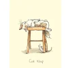 Two Bad Mice Cat Nap Greetings Card