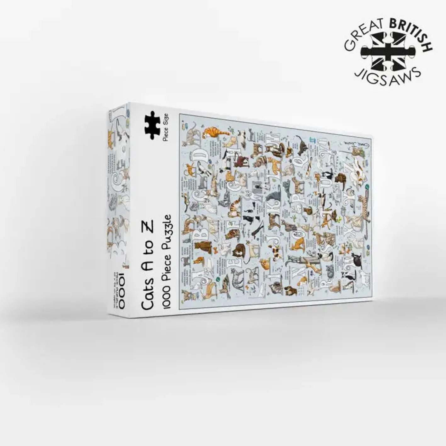 GB Jigsaws Ltd Cats A-Z 1000 Piece Jigsaw Puzzle
