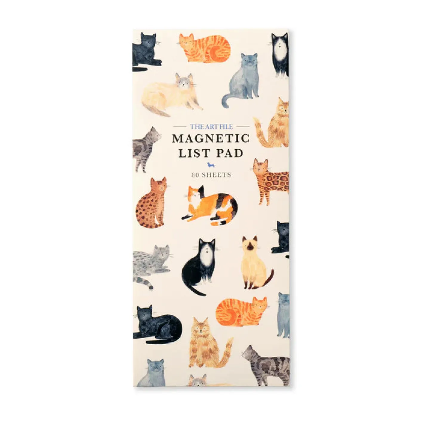 The Art File Cats Lined Magnetic Pad