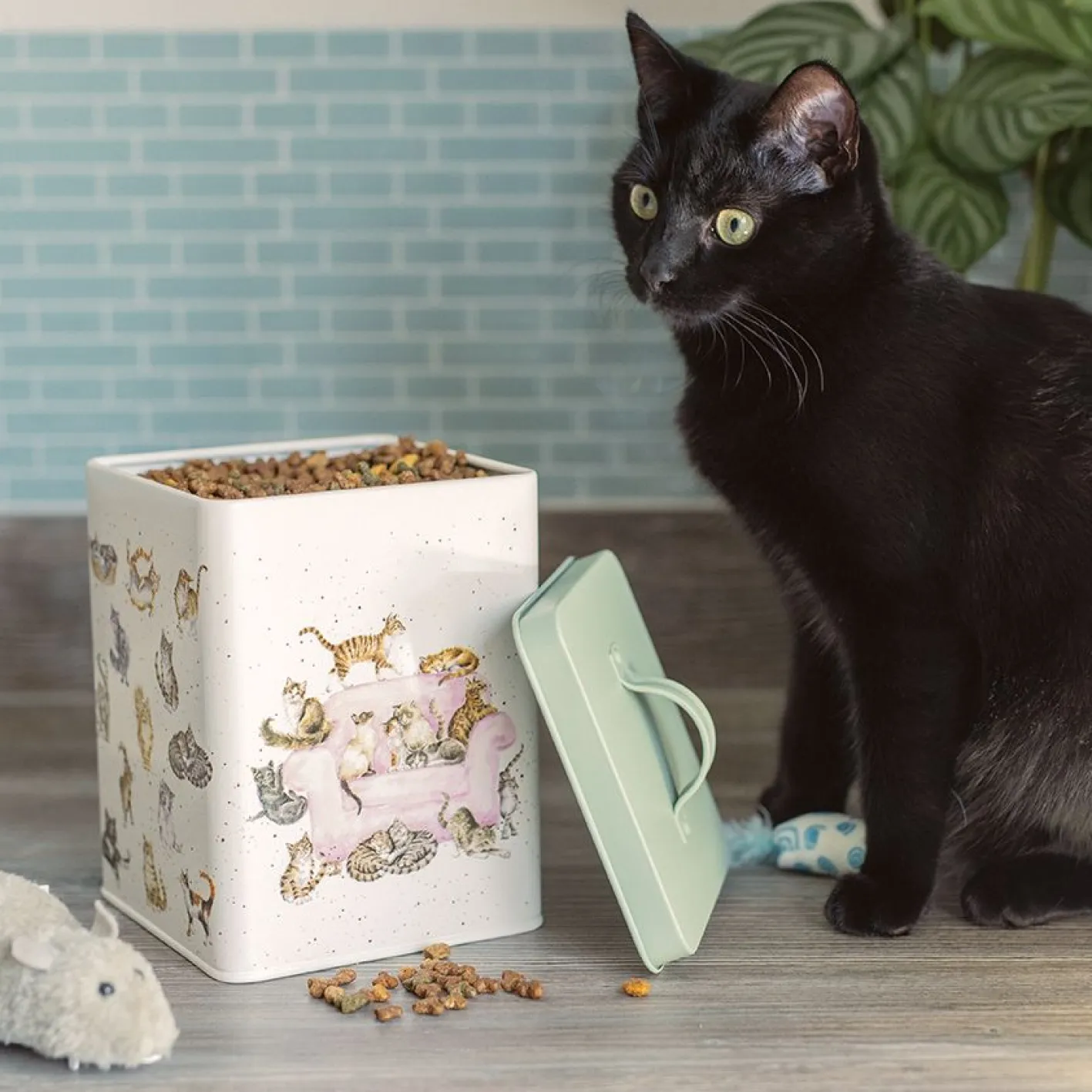 Wrendale Designs Cat Treat Square Tin
