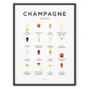 Everlong Print Co. Champagne Cocktails Print - Framed
