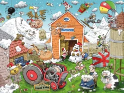 All Jigsaw Puzzles Chaos at Christmas 4 x 500 Piece Jigsaw Puzzles