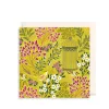 The Art File Chartreuse Florals & Bird Greeting Card