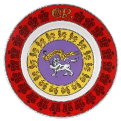 Emma Bridgewater 3 Cheers for King Charles III 8 1/2 Inch Plate