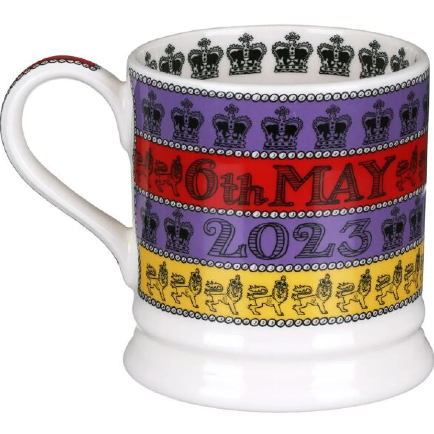 Emma Bridgewater 3 Cheers for King Charles III 1 Pint Mug