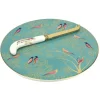 Sara Miller London Chelsea Collection Cheese Plate with Knife