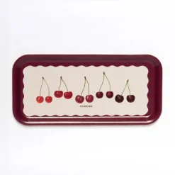 Roomytown Cherries Birchwood Tray