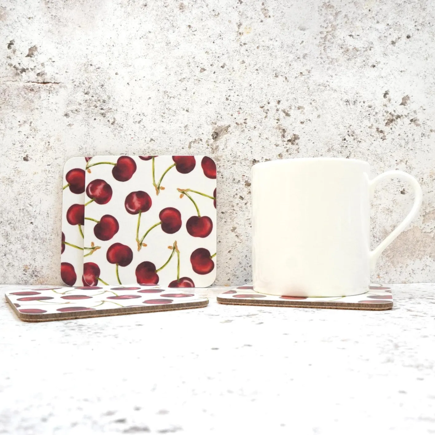 Corinne Alexander Cherry Coaster Set by