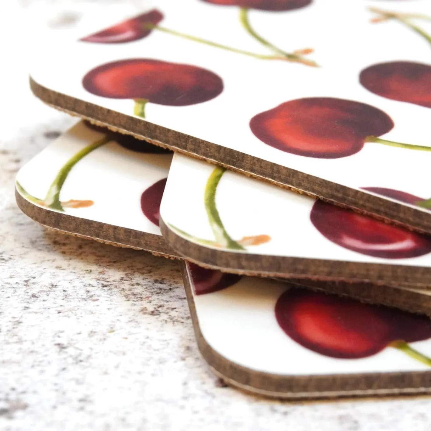Corinne Alexander Cherry Coaster Set by
