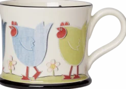 Moorland Pottery Chicken Run Mug by